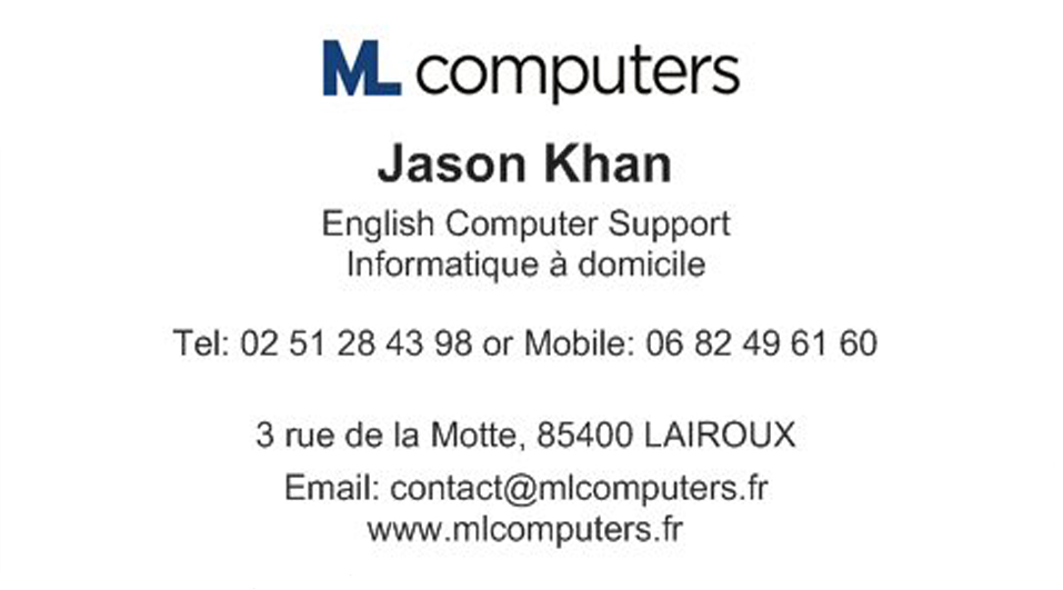 ML Computers Expat Support in the Vendee