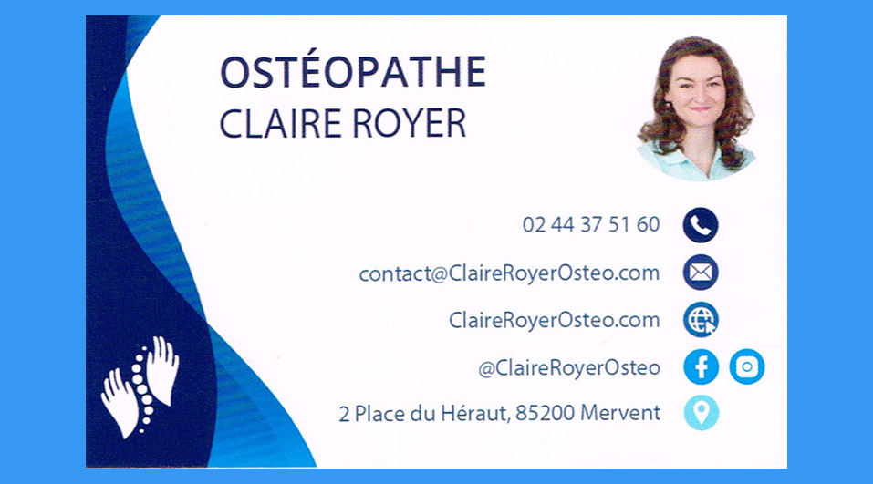 Claire Royer Osteopathe Mervent